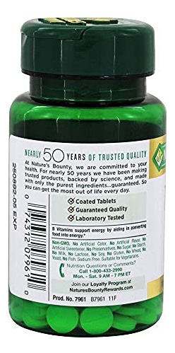 Suplemento De Metabolismo De Biotina 1000mcg Nature's Bounty - Imagem 3