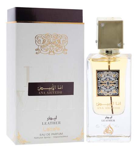 Lattafa Ana Abiyedh Couro Eau De Parfum Spray 2 Oz - Imagem 3