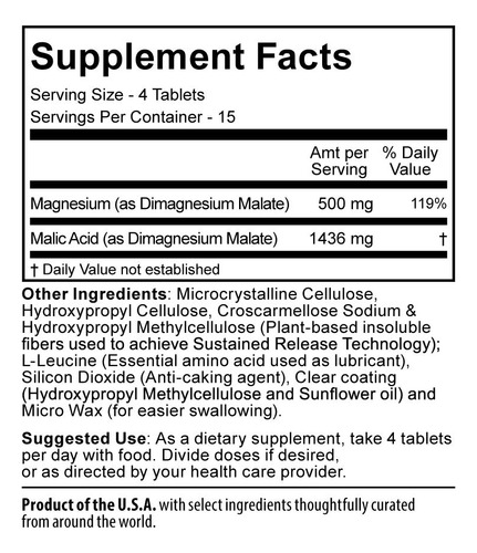 Suplemento De Magnésio Jigsaw Health Mag Srt 500 Mg 60 Compr - Imagem 2