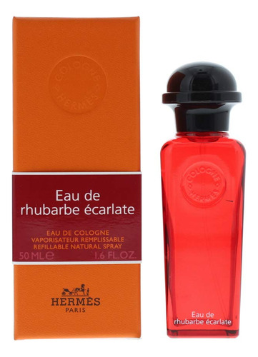 Perfume Hermès Paris Eau De Rhubarbe Ecarlate 50ml Refillabl