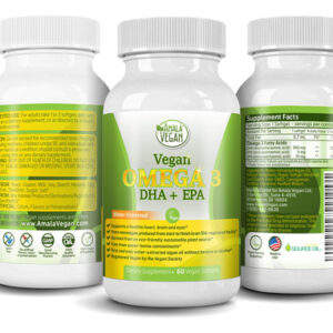Suplemento Amala Vegan Potent Vegan Omega 3 Dha Epa Dpa 2 Mo