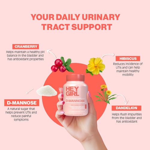 Cápsulas De D-manose Do Suplemento Uti Hey Girl Nutrition - Imagem 6