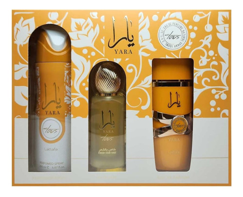 Gift Set Tous Yara Perfume 100ml Edp + 200ml Deodorant + 50m