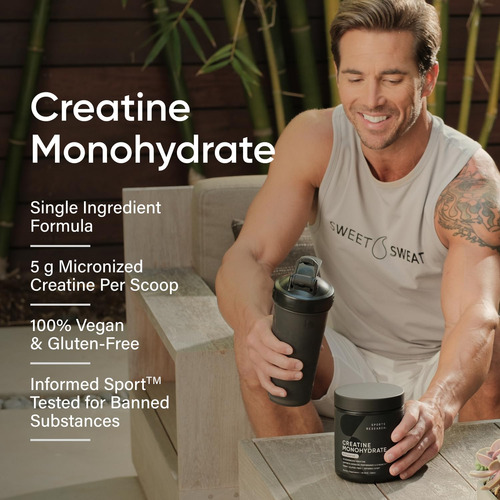 Suplemento Sports Research Creatina Monohidratada 300ml - Imagem 5