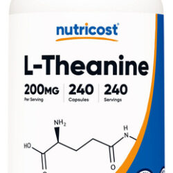 Suplemento Nutricost L-teanina 200 Mg 240 Cápsulas