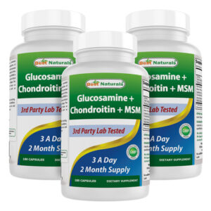 Suplementos Best Naturals Glucosamina Condroitina Msm 180 Ca
