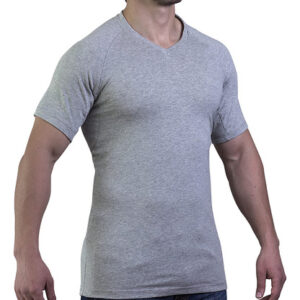 Camiseta À Prova De Suor Seca Tee Com Decote Em V Para Homen