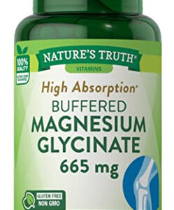 Suplemento Nature's Truth Glicinato De Magnésio 665 Mg 60 Cá