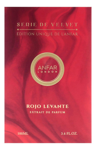 Perfume Anfar Red Velvet Series Levante Extrait 100ml Para - Imagem 5