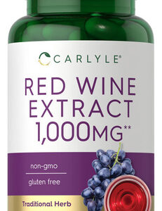 Suplemento Cápsulas De Extrato De Vinho Tinto Carlyle 1000 M