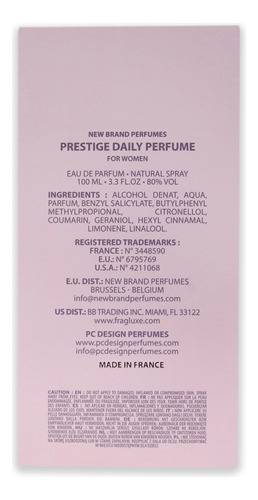 Perfume New Brand Daily Edp 100ml Para Mulheres - Imagem 6