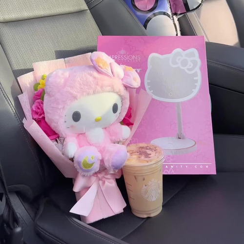 Espelho De Maquiagem Impressions Vanity Hello Kitty Led Reca - Imagem 8