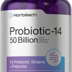 Suplemento Horbaach Probiotic-14 50 Bilhões 60 Cápsulas