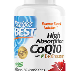 Suplemento Doctor&quots Best Coq10 De Alta Absorção 200 Mg 60 Cá