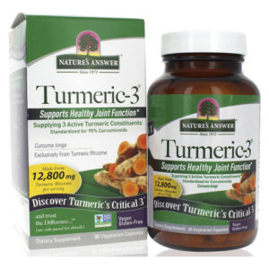 Suplemento Natures Answer Turmeric-3 90 Cápsulas 12,8 G