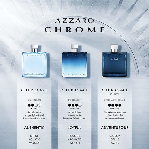Perfume Azzaro Chrome Eau De Parfum 100ml Para Homens - Imagem 8