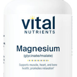 Suplemento Vital Nutrients Magnésio (glicinato/malato) 120 M