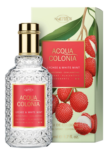 Perfume 4711 Acqua Colonia Lichia E Hortelã Branca 50ml Unis - Imagem 2