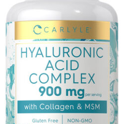 Suplemento De Ácido Hialurônico Carlyle 900 Mg Com Colágeno