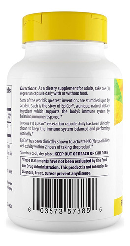 Suplemento Healthy Origins Epicor Immune Balancer 500 Mg 60 - Imagem 3