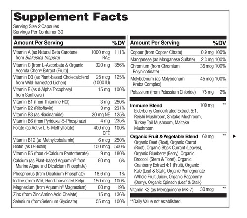 Suplemento Naturelo Whole Food Multivitamínico Imune Blend - Imagem 5