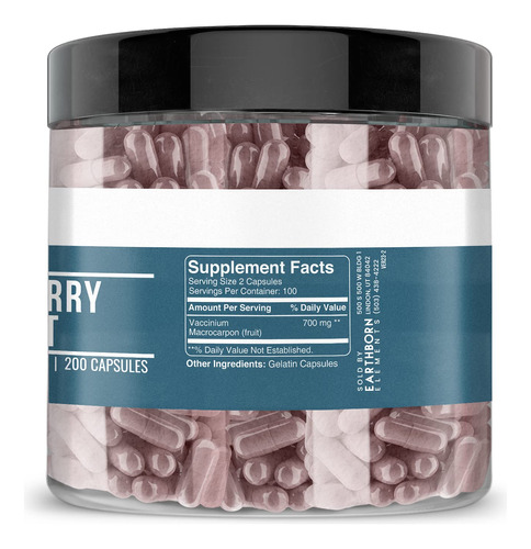 Suplemento Dietético Earthborn Elements Cranberry Extract 20 - Imagem 4