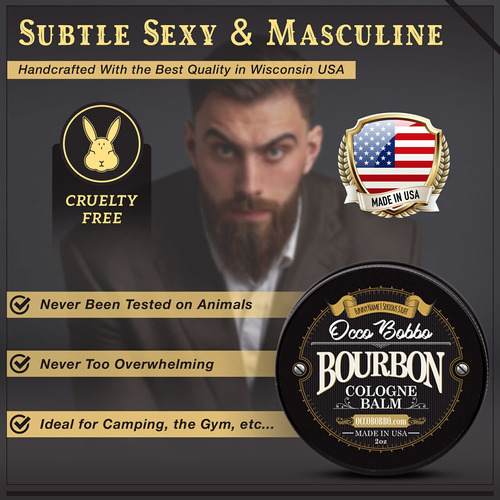 Colônia Sólida Occo Bobbo Bourbon E Sândalo 60ml Para Homens - Imagem 7