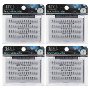 Cílios Postiços Ardell Short Black, Pacote Com 4