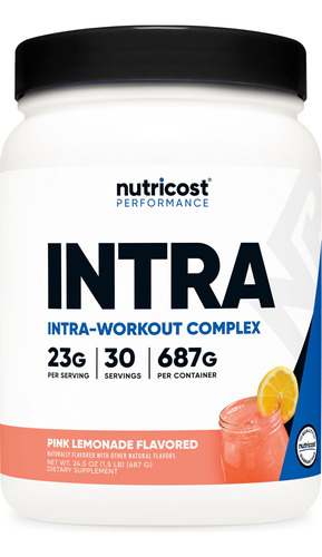 Pó Intra-treino Nutricost 30 Porções De Limonada Rosa