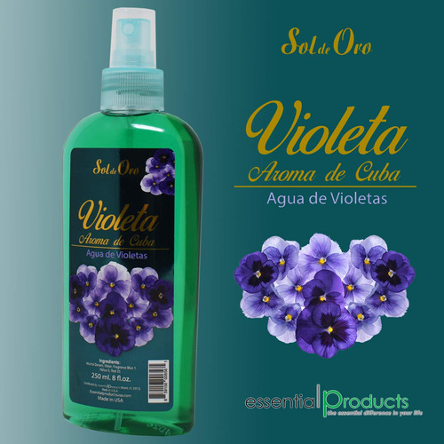 Perfume Sol De Oro Violeta Aroma De Cuba Água De Violetas 24 - Imagem 5