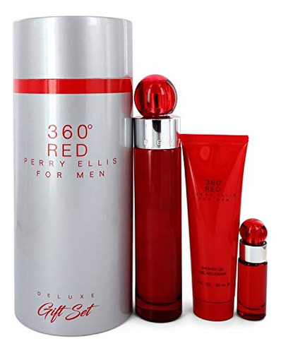 Perfume Perry Ellis 360° Red Para Homens, 100 Ml, Conjunto D