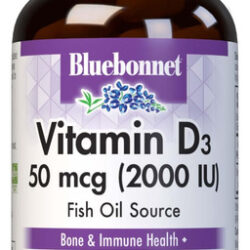 Suplemento De Vitamina D3 Bluebonnet 2000 Ui 100 Cápsulas