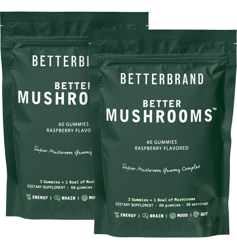 Suplemento Betterbrand Bettermushroom Mushroom Gummies 120c