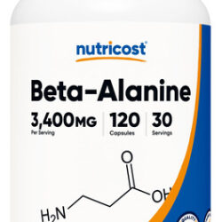 Suplemento Nutricost Beta-alanina Em Cápsulas 3400 Mg 120 Cá