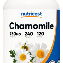 Suplemento Nutricost Cápsulas De Camomila 750 Mg 240 Vegan