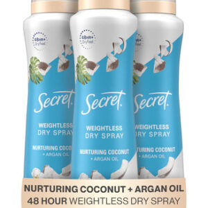 Desodorante Antitranspirante Secret Dry Spray Nurturing Coco