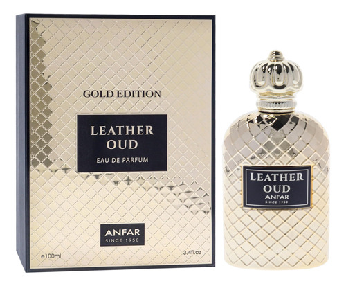 Perfume Anfar Leather Oud Gold Edition Eau De Parfum 100ml - Imagem 3