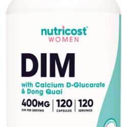 Suplemento Nutricost Diindolilmetano Dim 400 Mg 120 Cápsulas