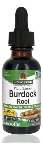 Suplemento Natures Answer Burdock Root Af 60ml 2000mg