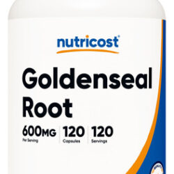 Suplemento Nutricost Goldenseal Root 600mg 120 Cápsulas