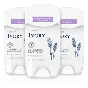 Desodorante Ivory Gentle Hint Of Lavender 70 Ml (pacote De 3