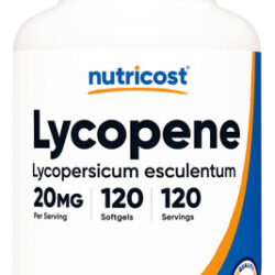 Suplemento Nutricost Lycopene 20mg 120 Cápsulas Gelatinosas
