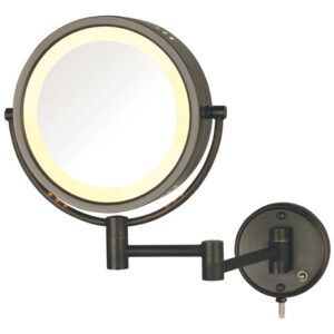 Espelho De Maquiagem Jerdon Wall Mount Lighted 8x