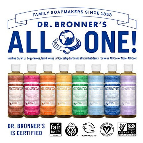 Dr. Bronners - Sabonete Líquido Puro De Castela (sem Perfume - Imagem 6