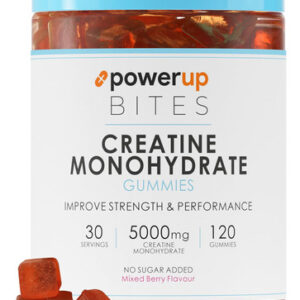 Gummies Powerup Bites Creatina Monohidratada 5g 120 Unidades
