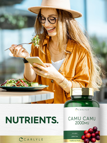 Suplemento Carlyle Camu Camu Em Cápsulas De 2000 Mg Com Vita - Imagem 6