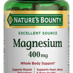 Nature&quots Bounty Magnésio 400 Mg, 75 Cápsulas Gelatinosas