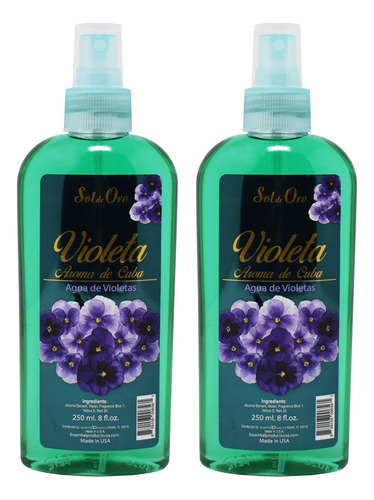 Perfume Sol De Oro Violeta Aroma De Cuba Água De Violetas 24