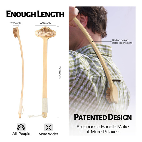 Back Scratcher Nurender Bambu Estendido De Grandes Dimensões - Imagem 3