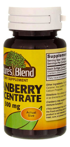 Suplemento Nature"s Blend Concentrado De Cranberry 500mg 60 - Imagem 6